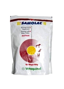 Vetoquinol Samolac Milk Replacement For Puppies and Kittens 400g